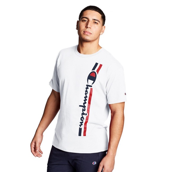Champion Men's T-Shirt Vertical Script Logo - Picture 4 of 4